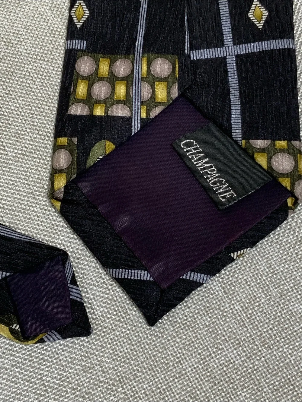 Vintage Cocktail Collection Champagne Silk Tie Stonehenge